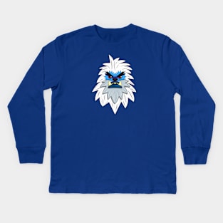 Yeti Head Kids Long Sleeve T-Shirt